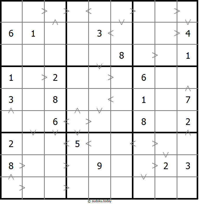 Sudoku de relación de tamaño