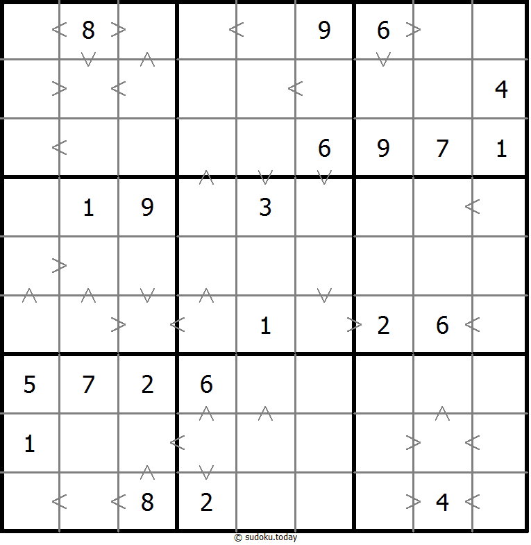 Sudoku de relación de tamaño