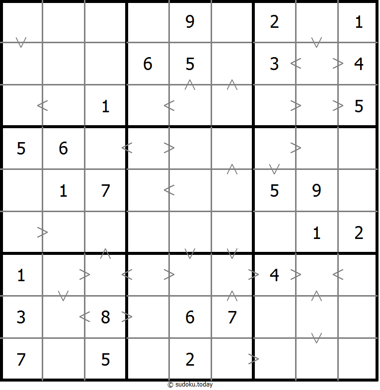 Sudoku de relación de tamaño