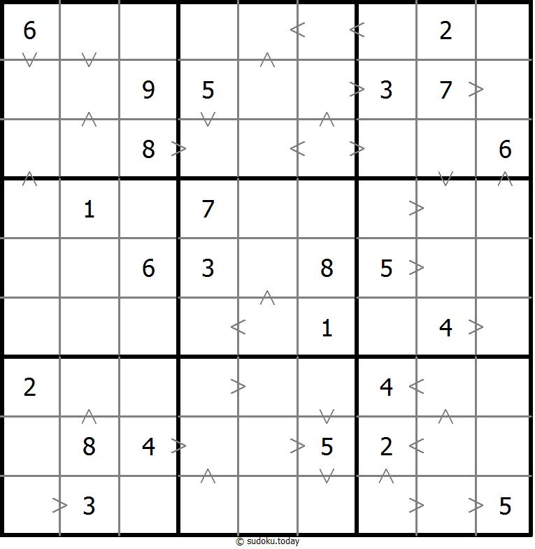 Sudoku de relación de tamaño