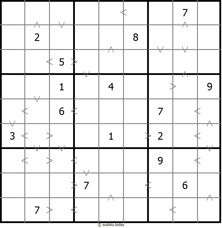 Sudoku de relación de tamaño
