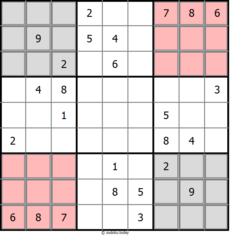 Sudoku espejo ejemplo de puzzle