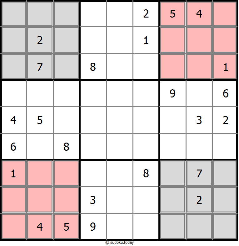 Sudoku espejo ejemplo de puzzle