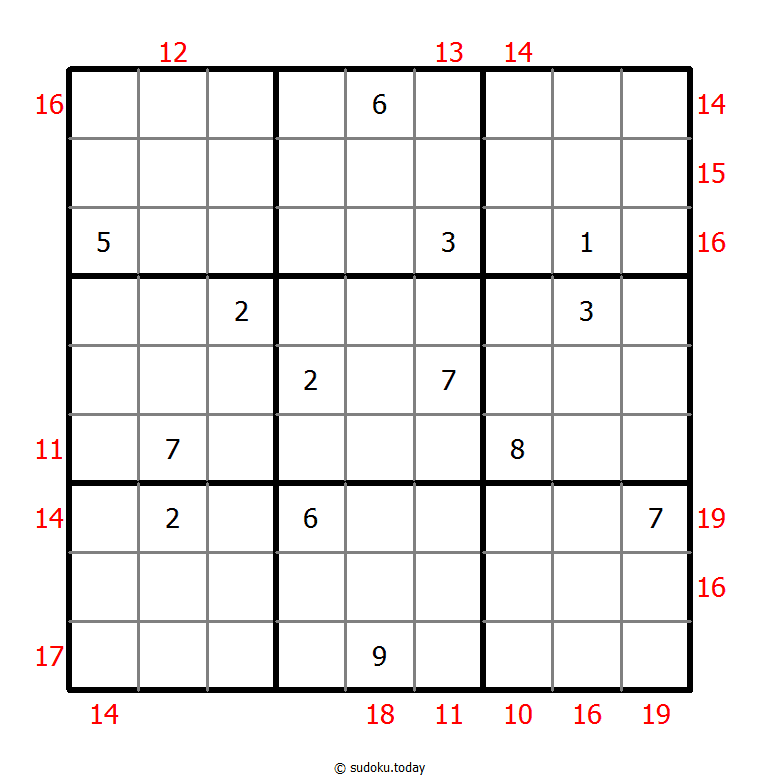Sudoku suma de borde