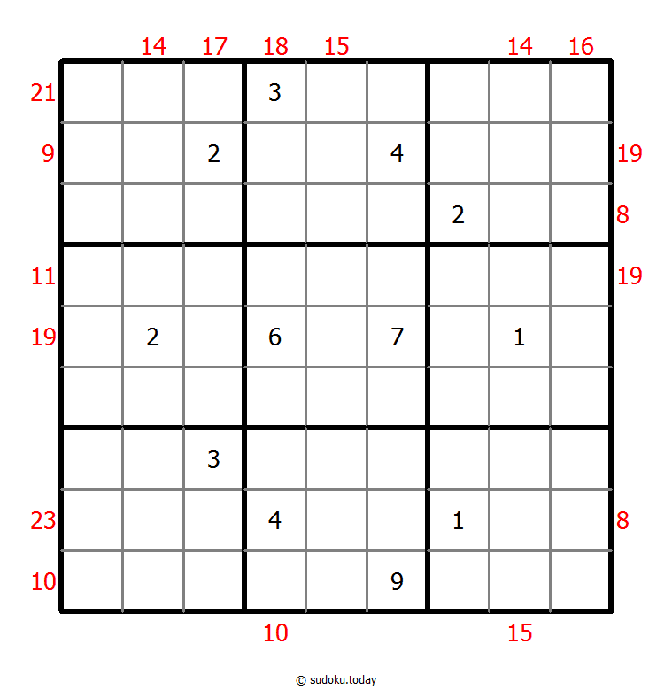 Sudoku suma de borde