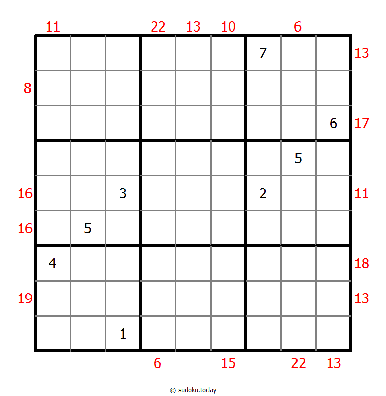 Sum Frame Sudoku Dia 17 de diciembre de 2025