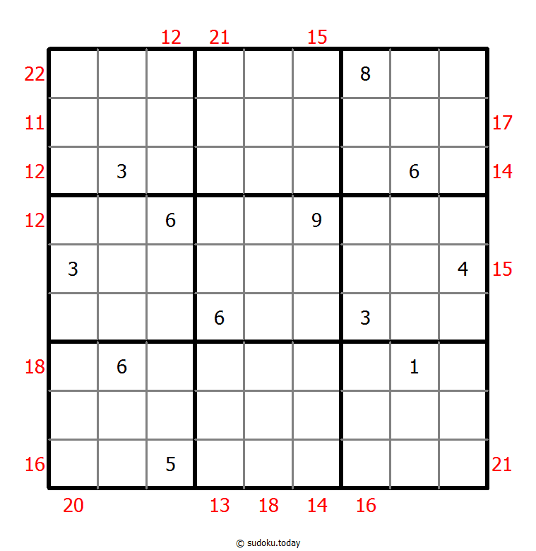 Sum Frame Sudoku Dia 28 de octubre de 2025