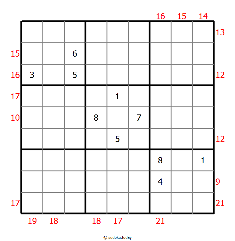 Sudoku suma de borde