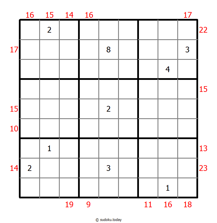 Sudoku suma de borde