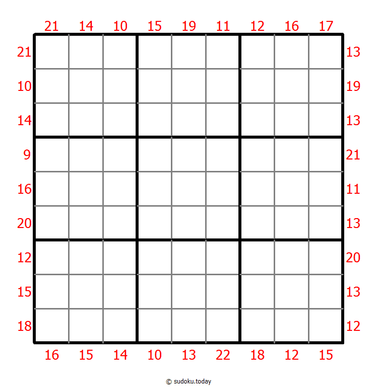 Sudoku suma de borde