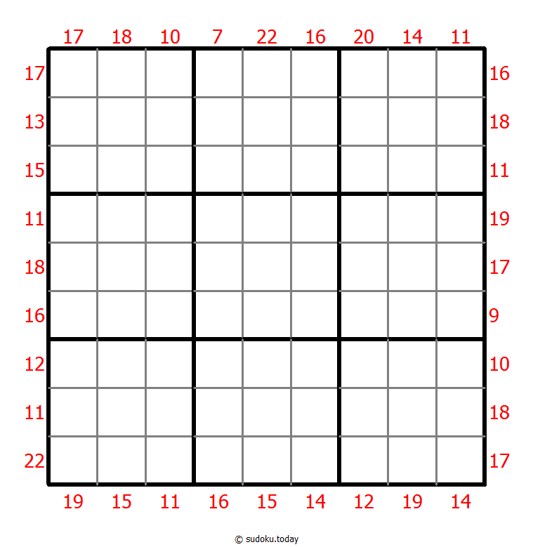 Sudoku suma de borde