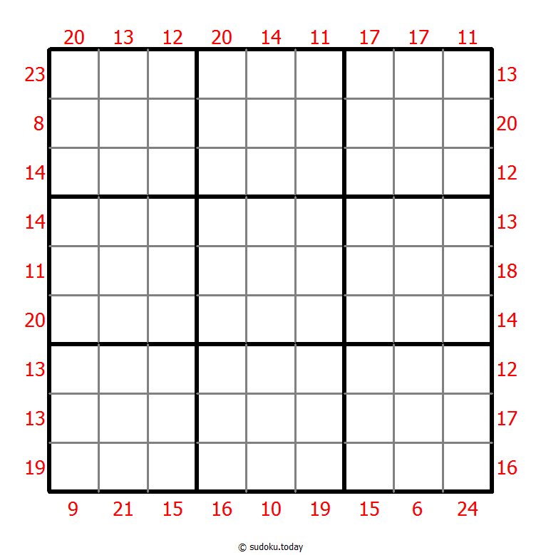 Sum Frame Sudoku Dia 17 de noviembre de 2025
