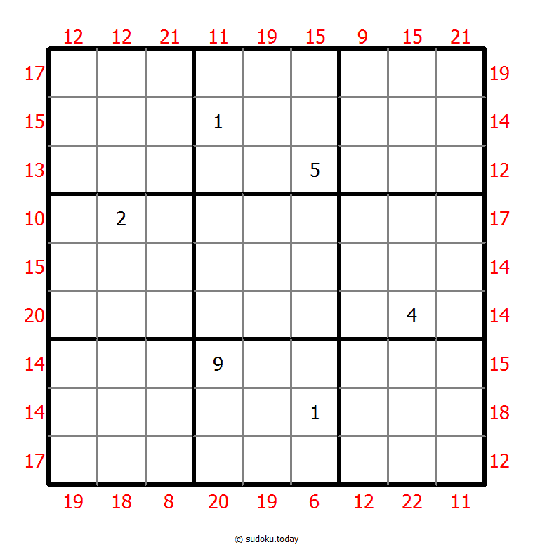 Sudoku suma de borde
