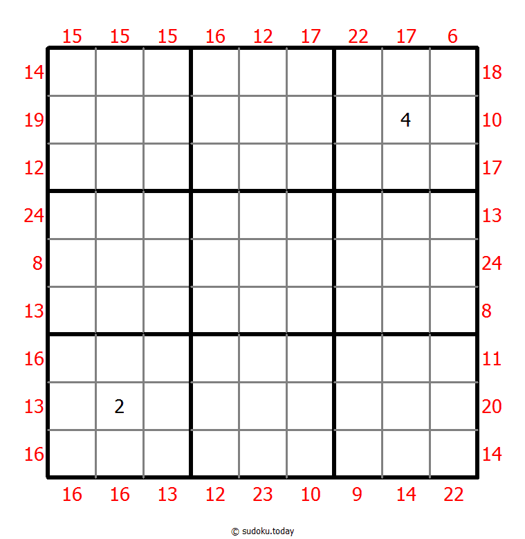 Sum Frame Sudoku Dia 13 de diciembre de 2025
