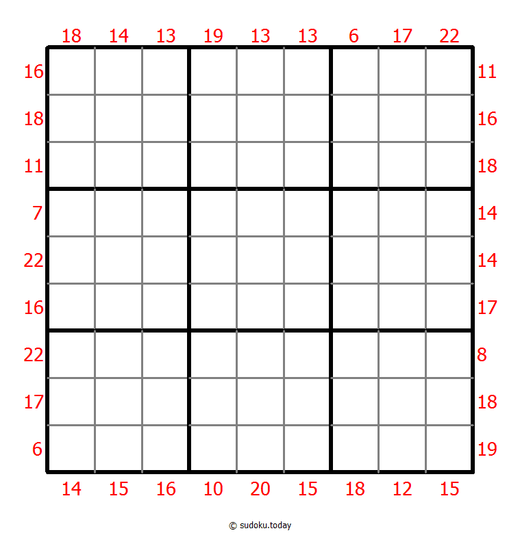 Sudoku suma de borde
