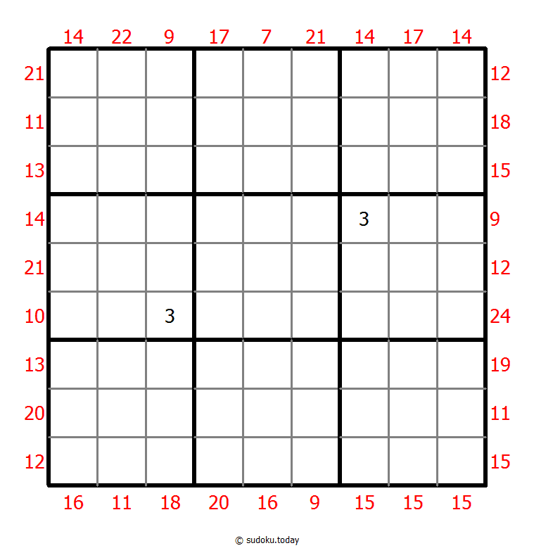 Sudoku suma de borde