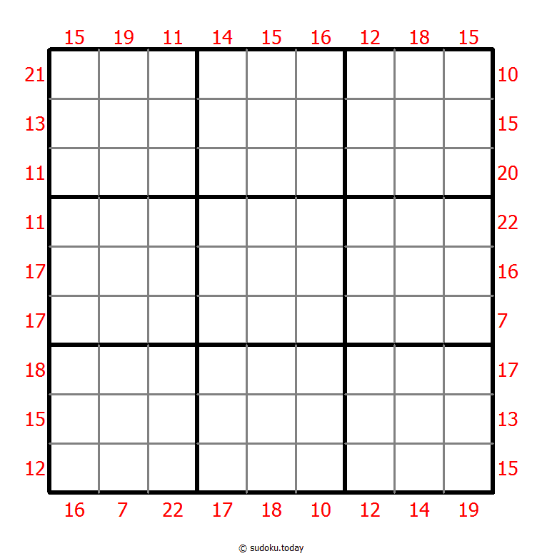 Sum Frame Sudoku Dia 06 de diciembre de 2025
