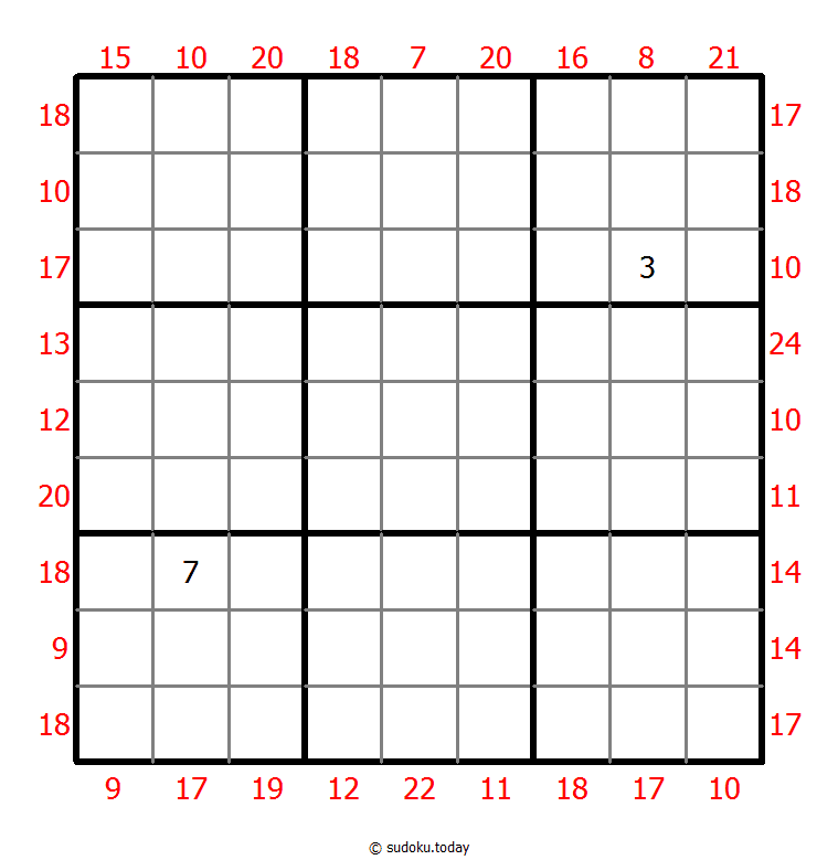 Sum Frame Sudoku Dia 29 de octubre de 2025