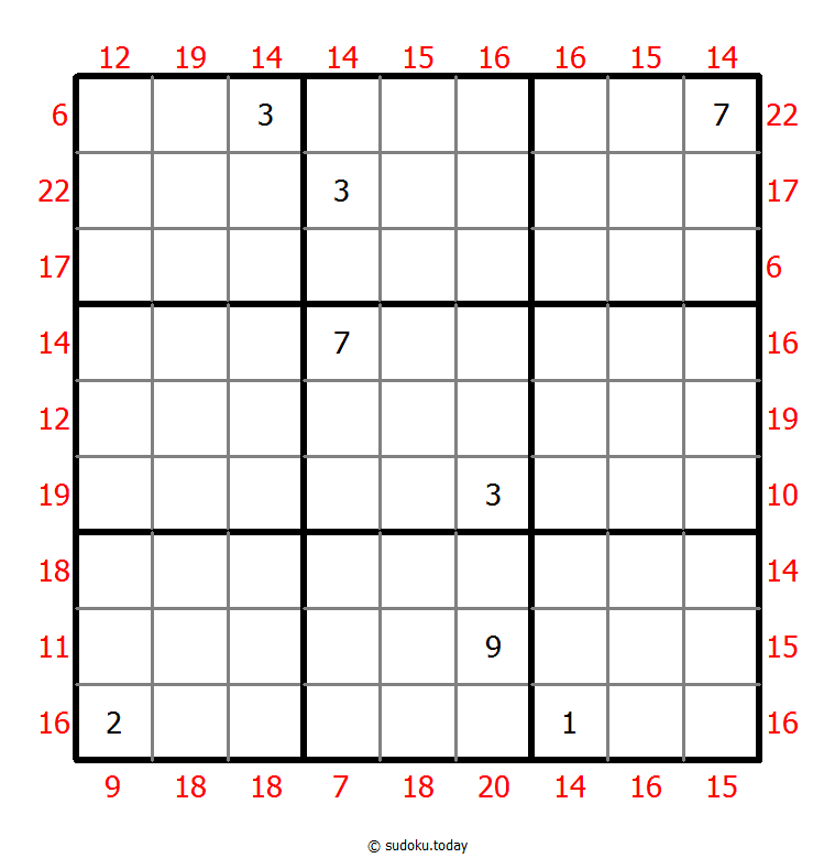 Sudoku suma de borde