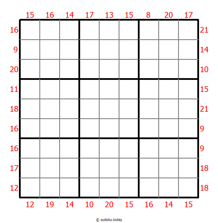 Sudoku suma de borde