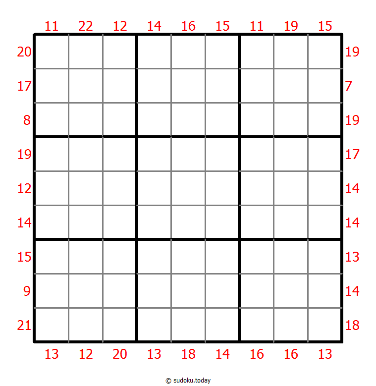 Sum Frame Sudoku Dia 30 de noviembre de 2025