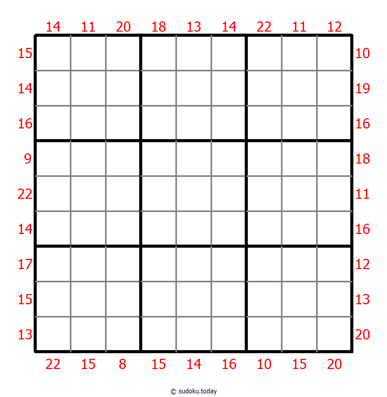 Sudoku suma de borde