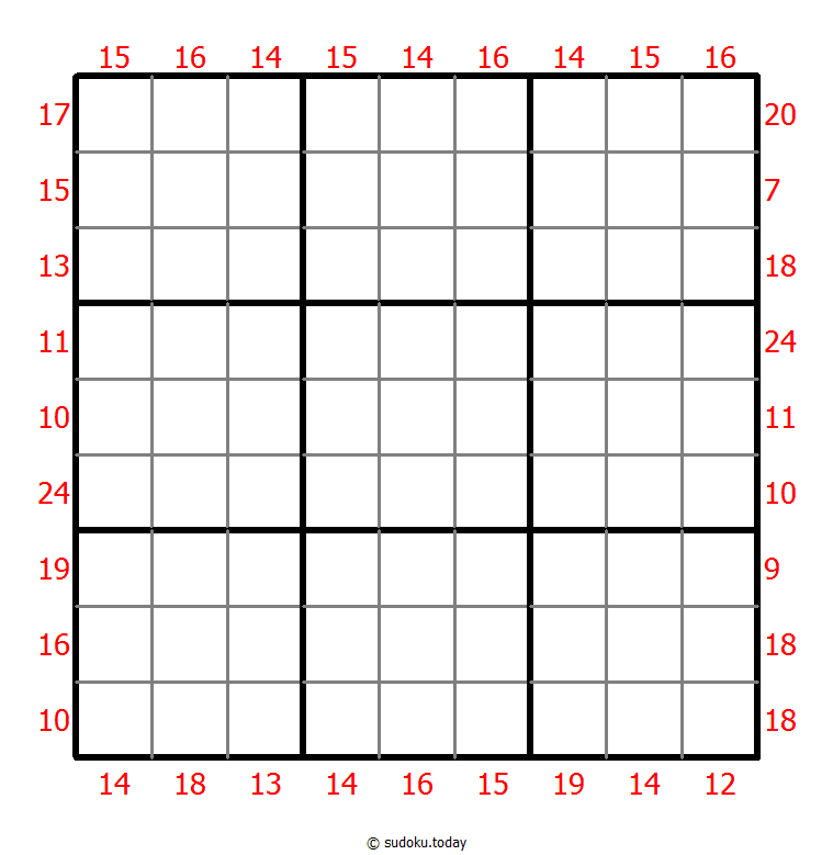 Sudoku suma de borde