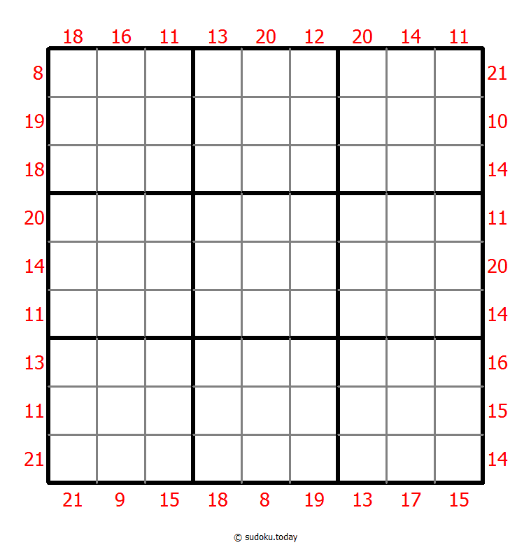 Sudoku suma de borde