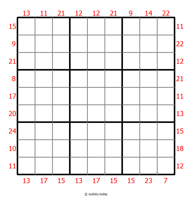 Sudoku suma de borde