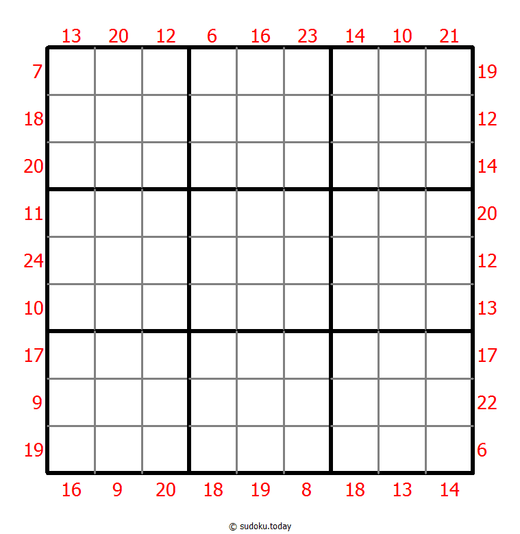 Sum Frame Sudoku Dia 12 de diciembre de 2025