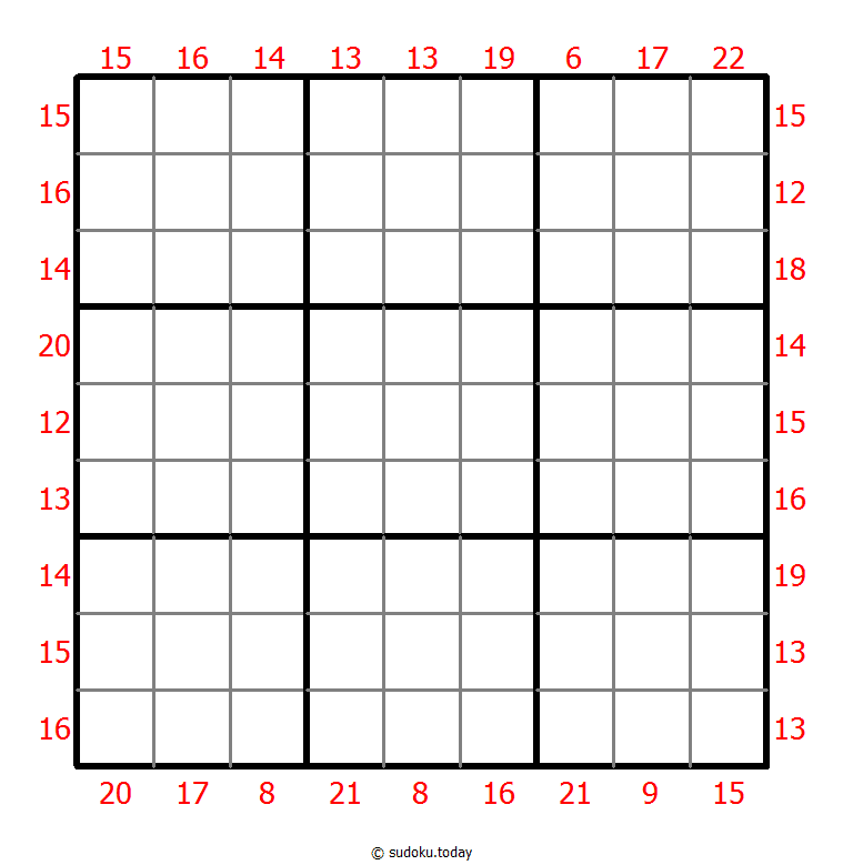 Sum Frame Sudoku Dia 18 de diciembre de 2025