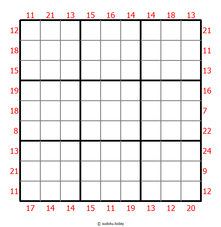 Sudoku suma de borde