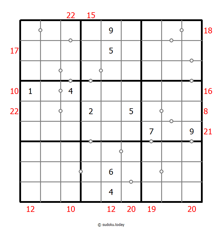 Sudoku combinado (Continuo + Suma de borde)