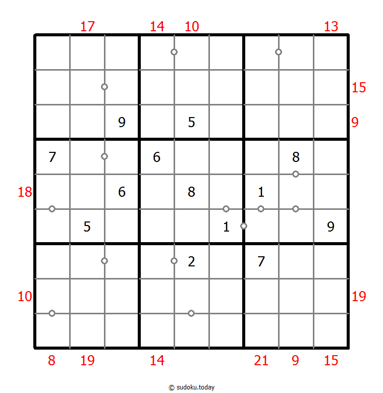 Sudoku combinado (Continuo + Suma de borde)