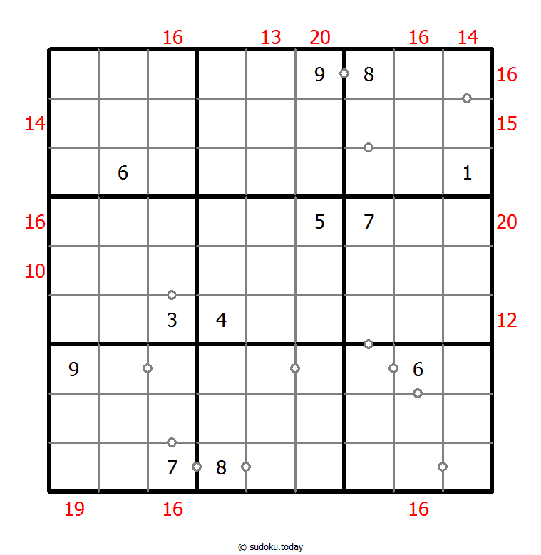 Hybrid Sudoku ( Consecutive Pairs + Sum Frame ) Dia 08 de enero de 2026