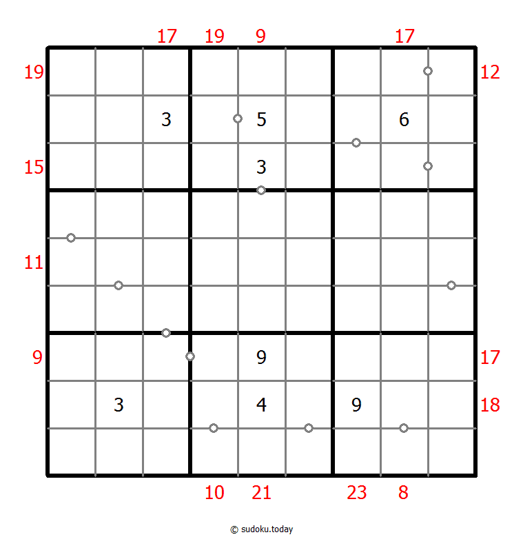 Sudoku combinado (Continuo + Suma de borde)