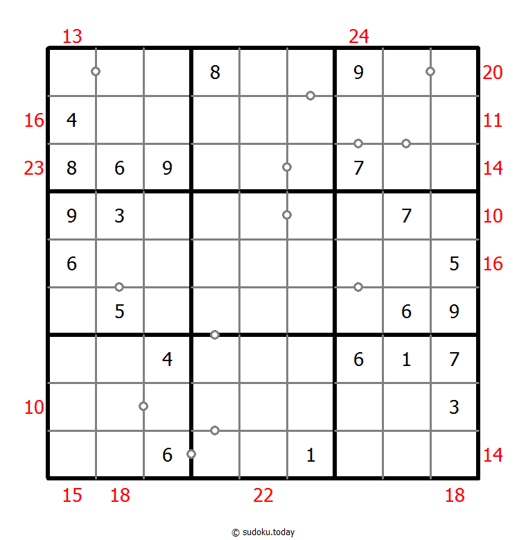 Hybrid Sudoku ( Consecutive Pairs + Sum Frame ) Dia 03 de noviembre de 2025