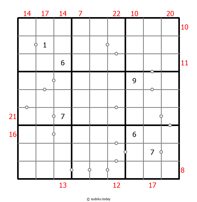Hybrid Sudoku ( Consecutive Pairs + Sum Frame ) Dia 17 de noviembre de 2025