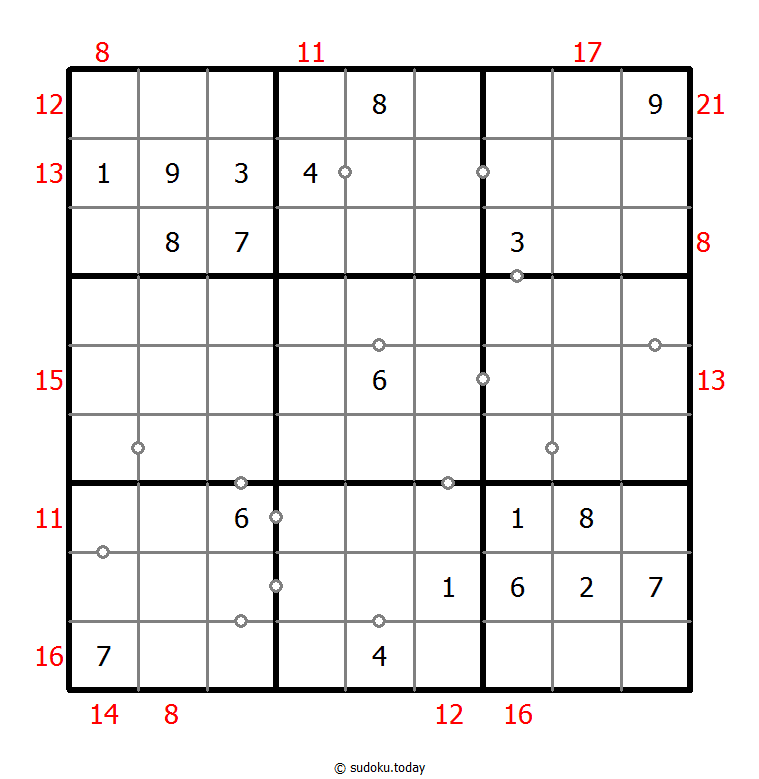 Hybrid Sudoku ( Consecutive Pairs + Sum Frame ) Dia 16 de noviembre de 2025