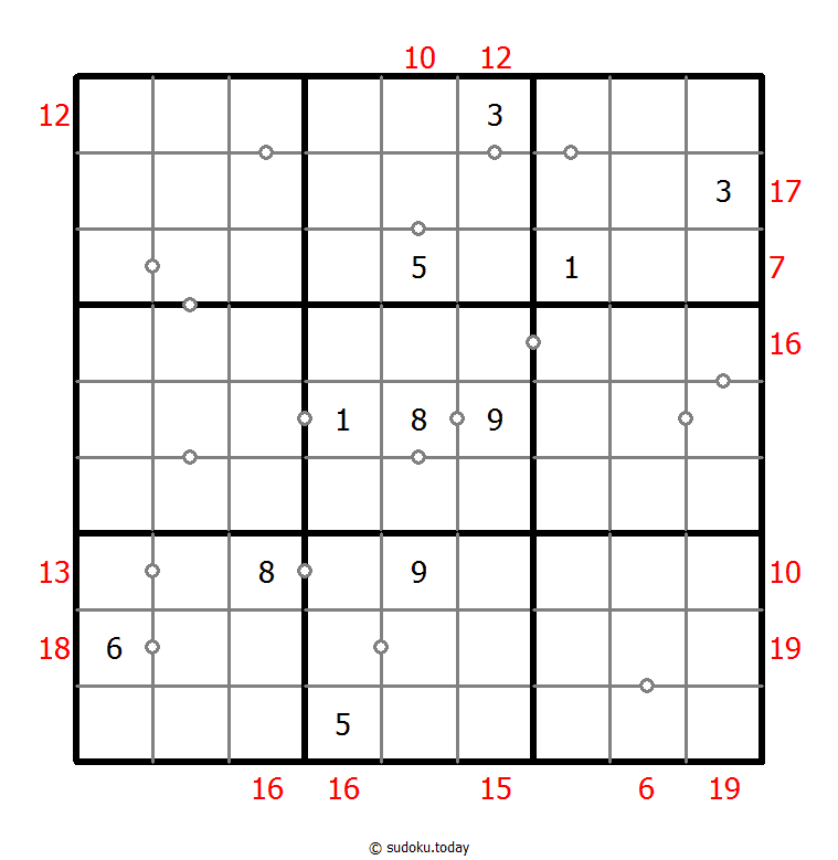 Sudoku combinado (Continuo + Suma de borde)
