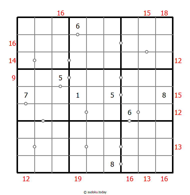 Sudoku combinado (Continuo + Suma de borde)