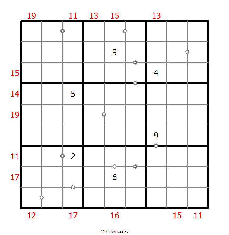 Sudoku combinado (Continuo + Suma de borde)