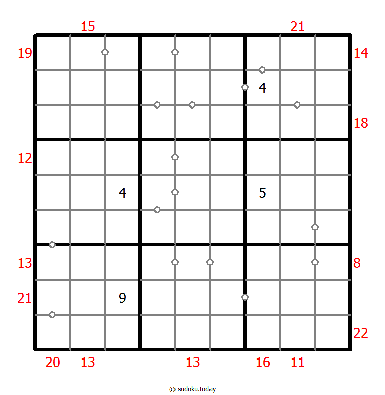 Sudoku combinado (Continuo + Suma de borde)