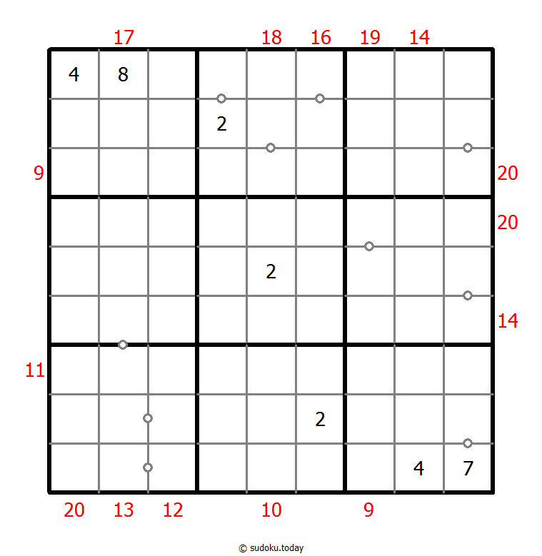 Hybrid Sudoku ( Consecutive Pairs + Sum Frame ) Dia 17 de diciembre de 2025
