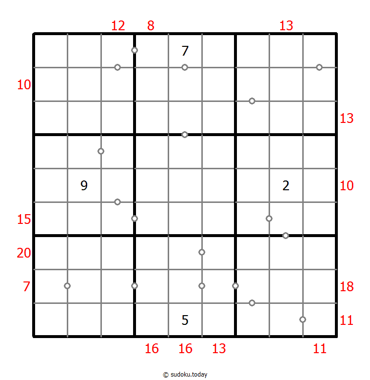 Sudoku combinado (Continuo + Suma de borde)