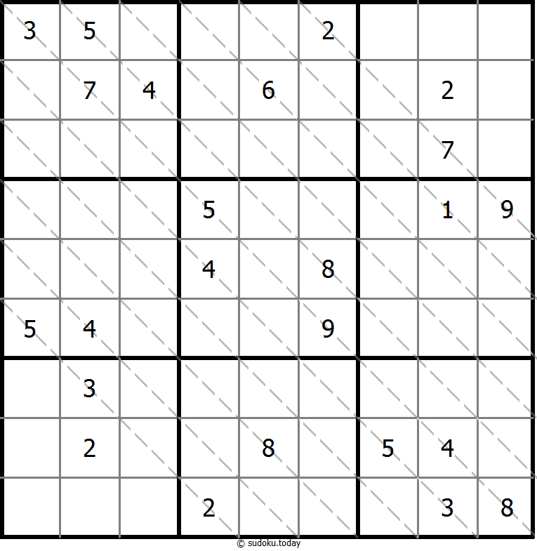 Multi Diagonal Sudoku Dia 09 de noviembre de 2025