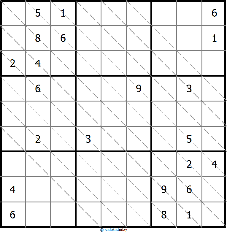Multi Diagonal Sudoku Dia 01 de noviembre de 2025