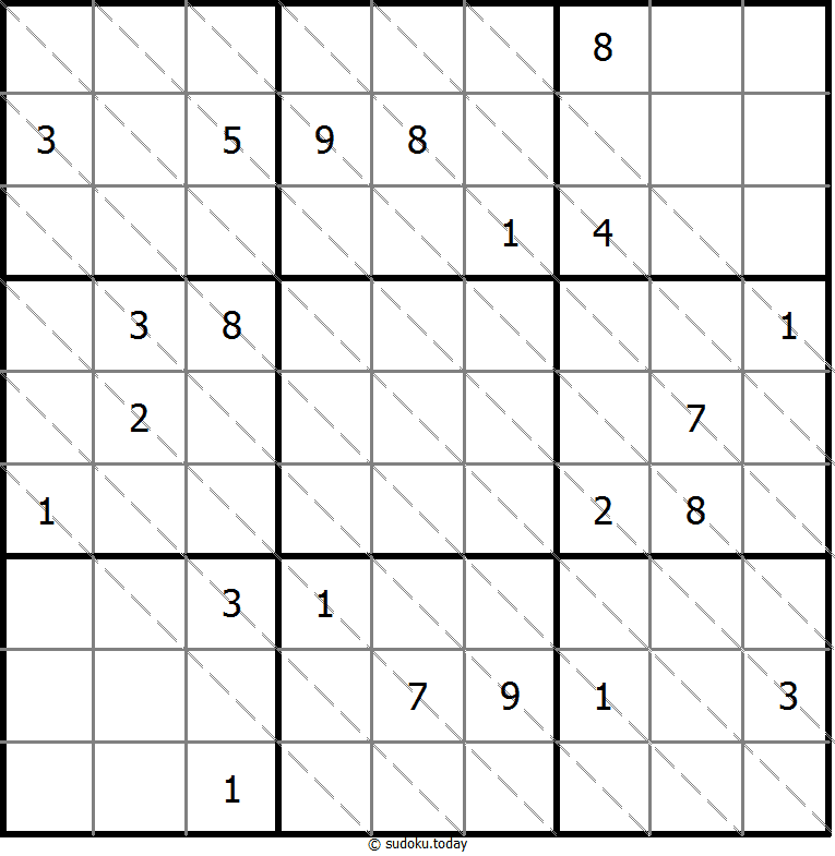 Multi Diagonal Sudoku Dia 03 de noviembre de 2025