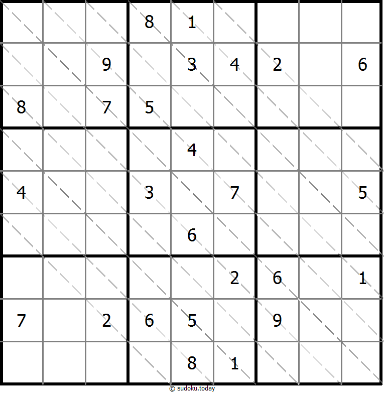Multi Diagonal Sudoku Dia 09 de noviembre de 2025