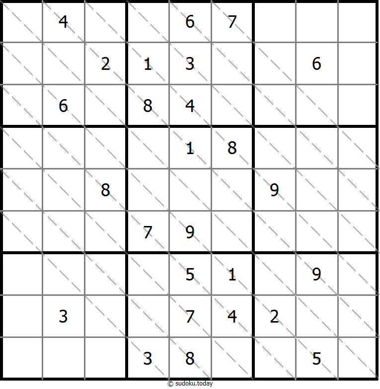 Multi Diagonal Sudoku Dia 01 de noviembre de 2025